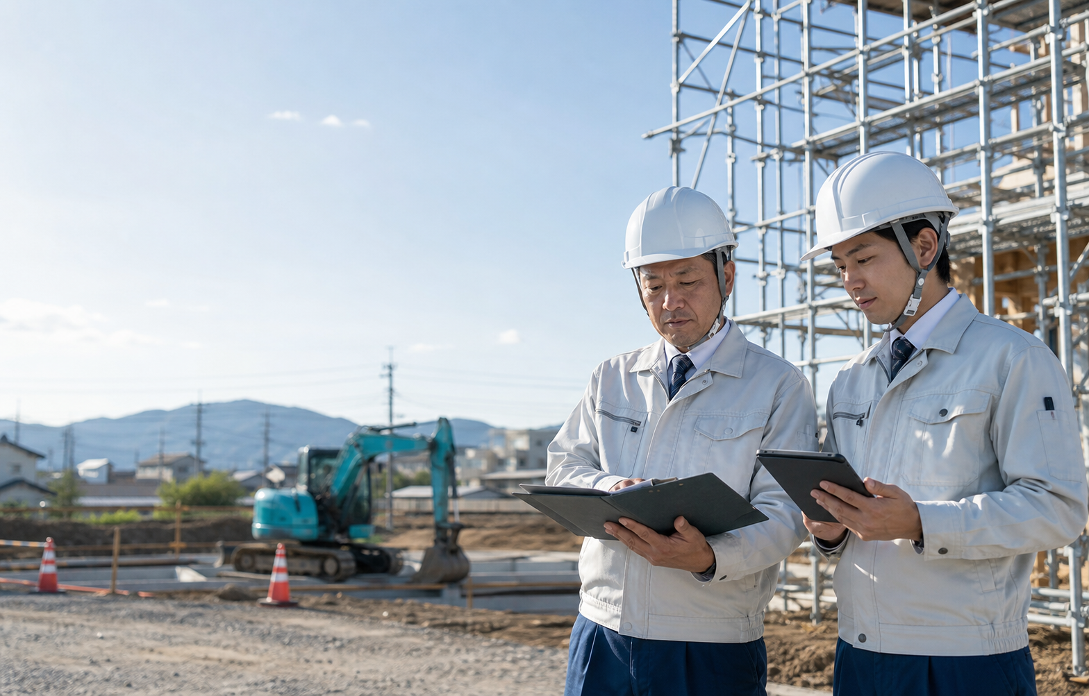 とび・土工工事の現場イメージ