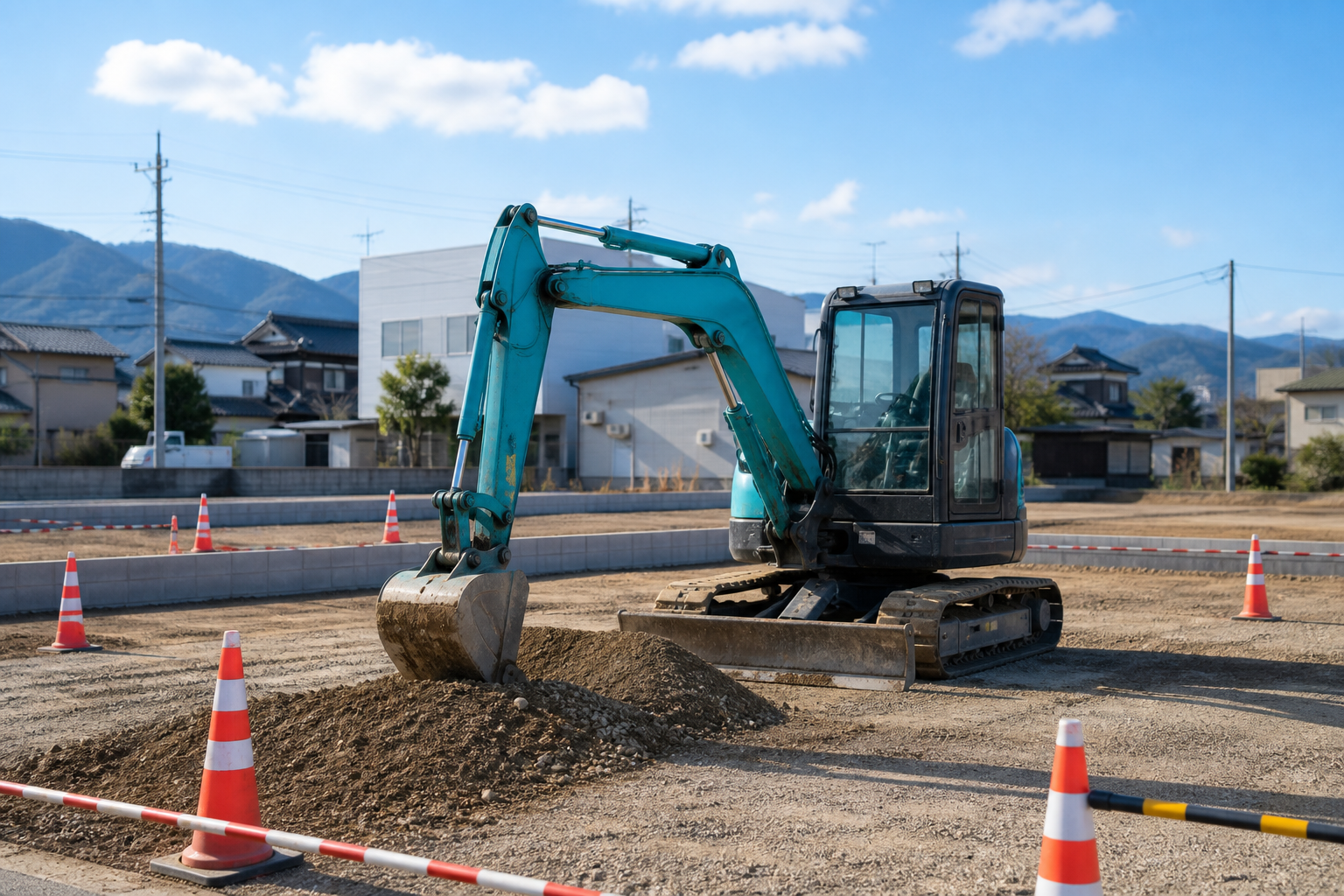 土工・造成工事の生成画像